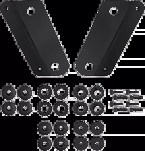 Memphis Shades Windshield Adapter Kit - Black - FLHX