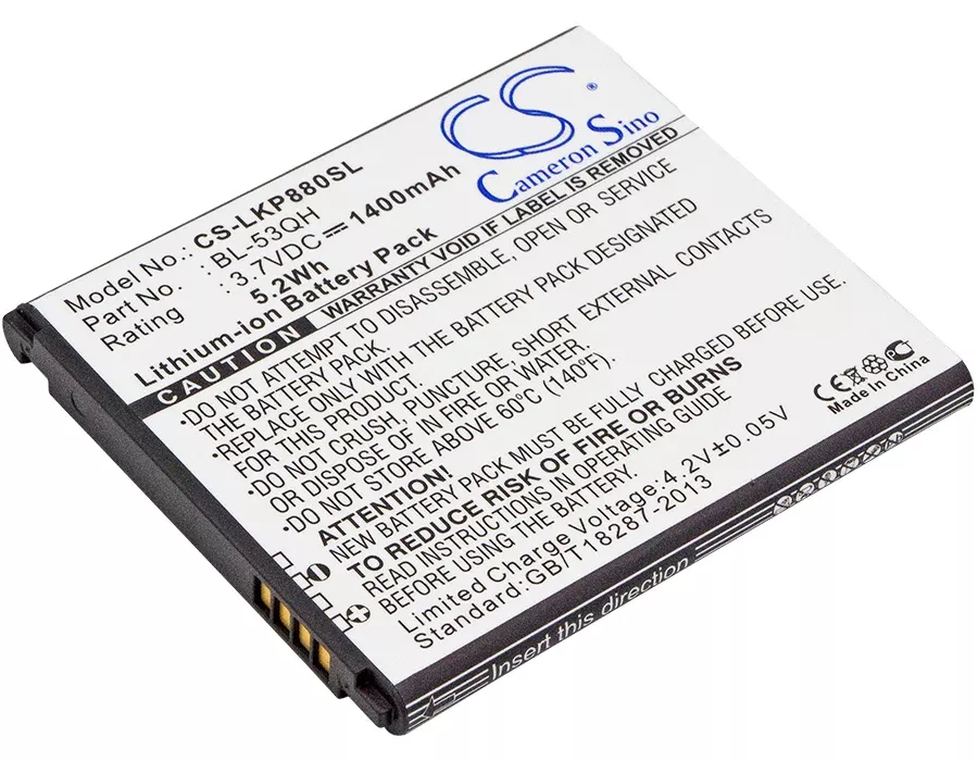 MetroPCS 4G MS870 LGMS870 1400mAh Mobile Phone Replacement Battery