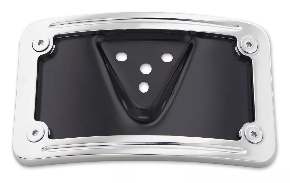 Milwaukee Twins Curved License Plate Mount For Harley 1977-2017