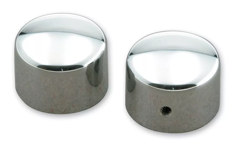 Milwaukee Twins Dome Front Axle Nut Covers For Harley Softail 1984-2006