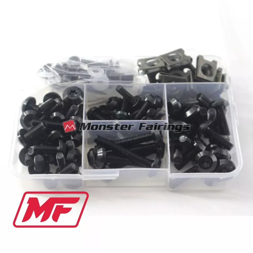 Monster Fairings Black Universal Bolt Fastener Kit BOLTKIT-BLK