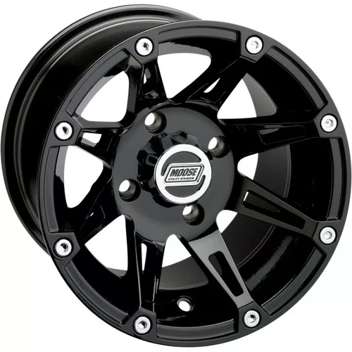 Moose 387X Front Wheel - Gloss Black - 14x7 - 4/136 (0230-0464)