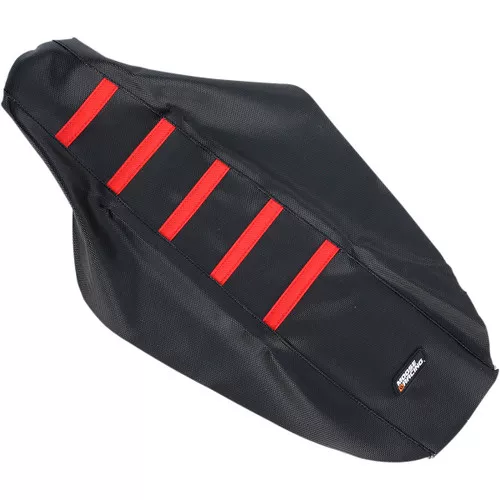 Moose Black/Red Ribbed Seat Cover (0821-1790)
