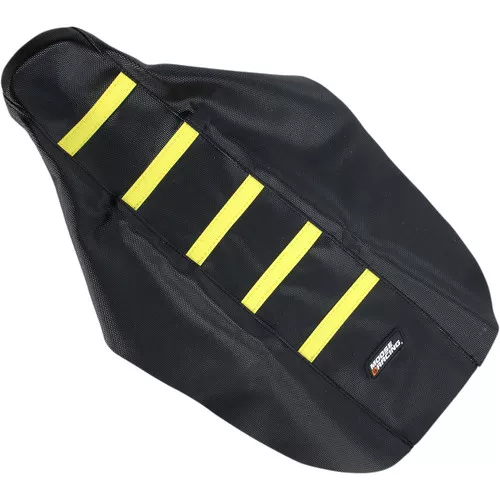 Moose Black/Yellow Ribbed Seat Cover (0821-1803)