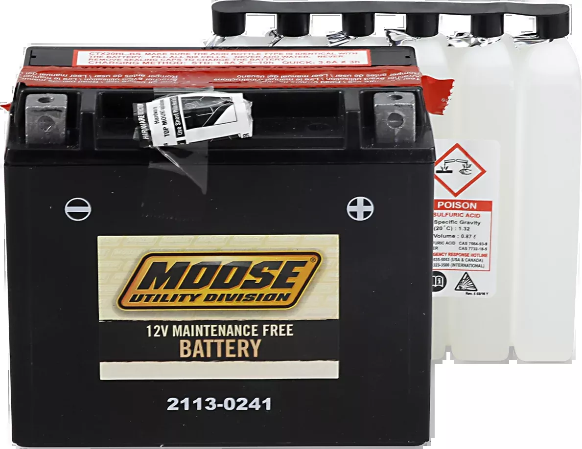 Moose Offroad AGM Battery – YTX20HL-BS-MTX20HL-BS