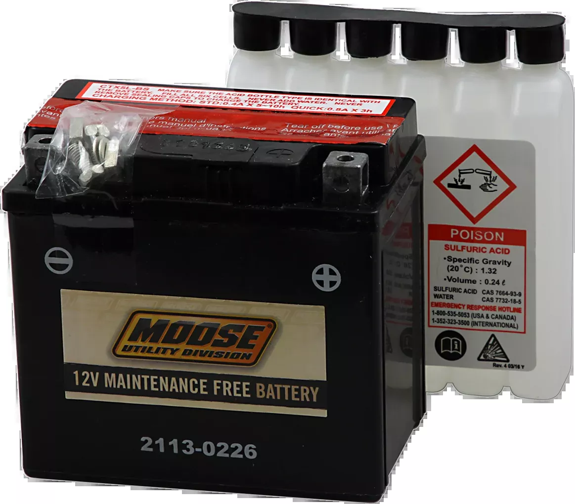 Moose Offroad AGM Battery – YTX5L-BS-MTX5L-BS