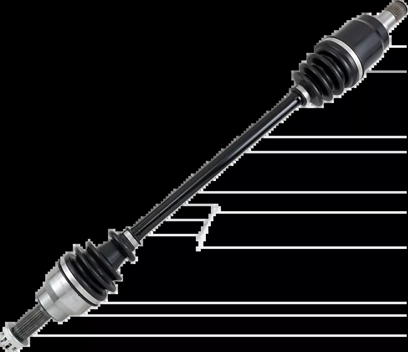 Moose Offroad Axle Assembly – Complete – Standard – Front Left – ’14-’25 Honda Pioneer 700-LM6-HO-8-124