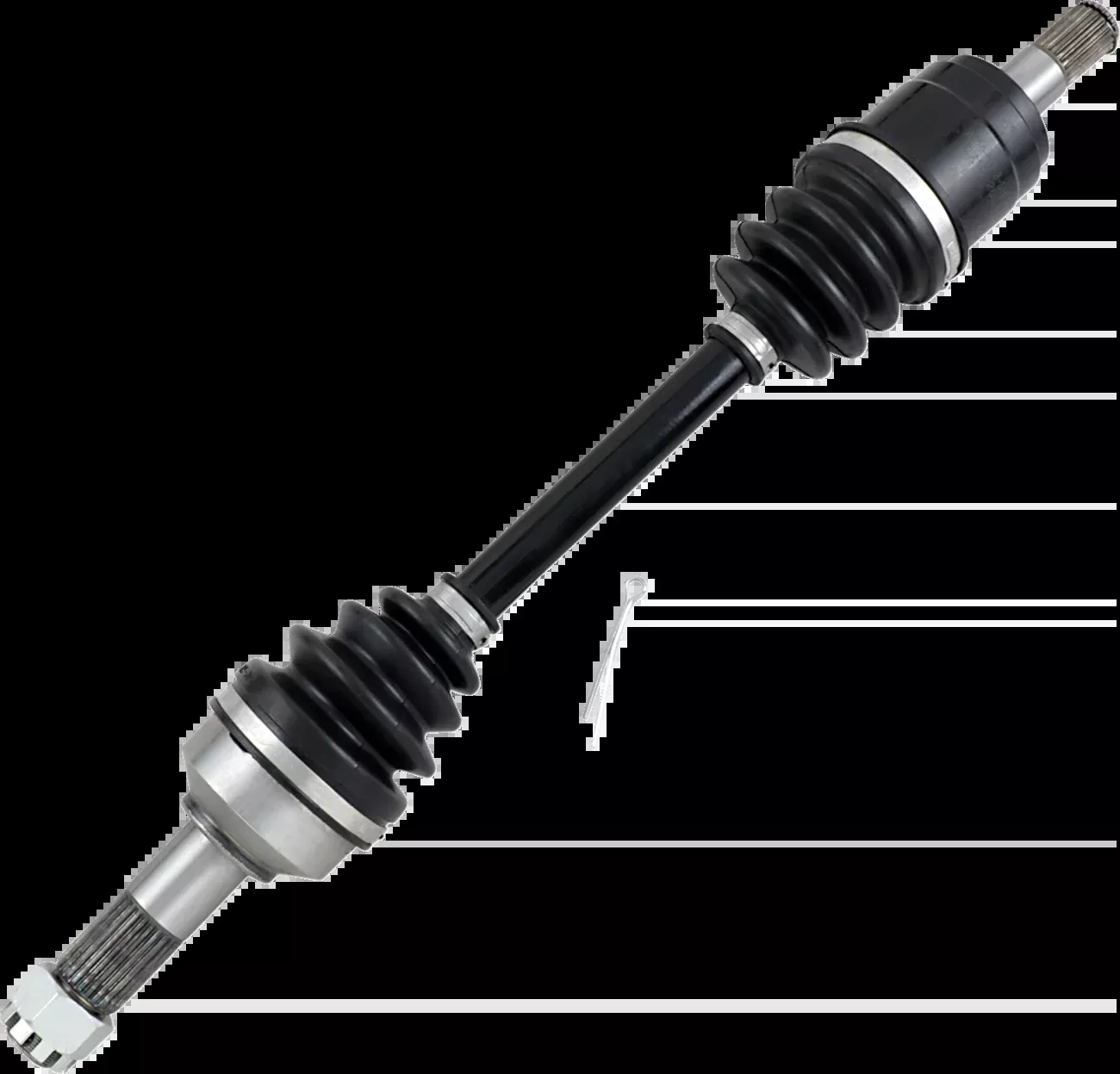 Moose Offroad Axle Assembly – Complete – Standard – Front Left – Honda TRX420/500-LM6-HO-8-134