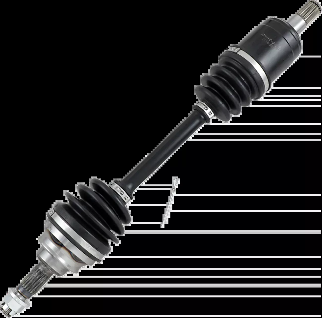 Moose Offroad Axle Assembly – Complete – Standard – Front Right – ’03-’04 Honda TRX650-LM6-HO-8-216