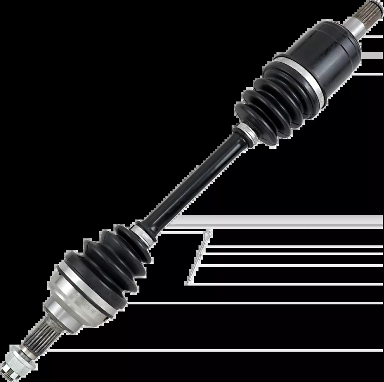 Moose Offroad Axle Assembly – Complete – Standard – Front Right – ’98-’04 Honda TRX450-LM6-HO-8-208