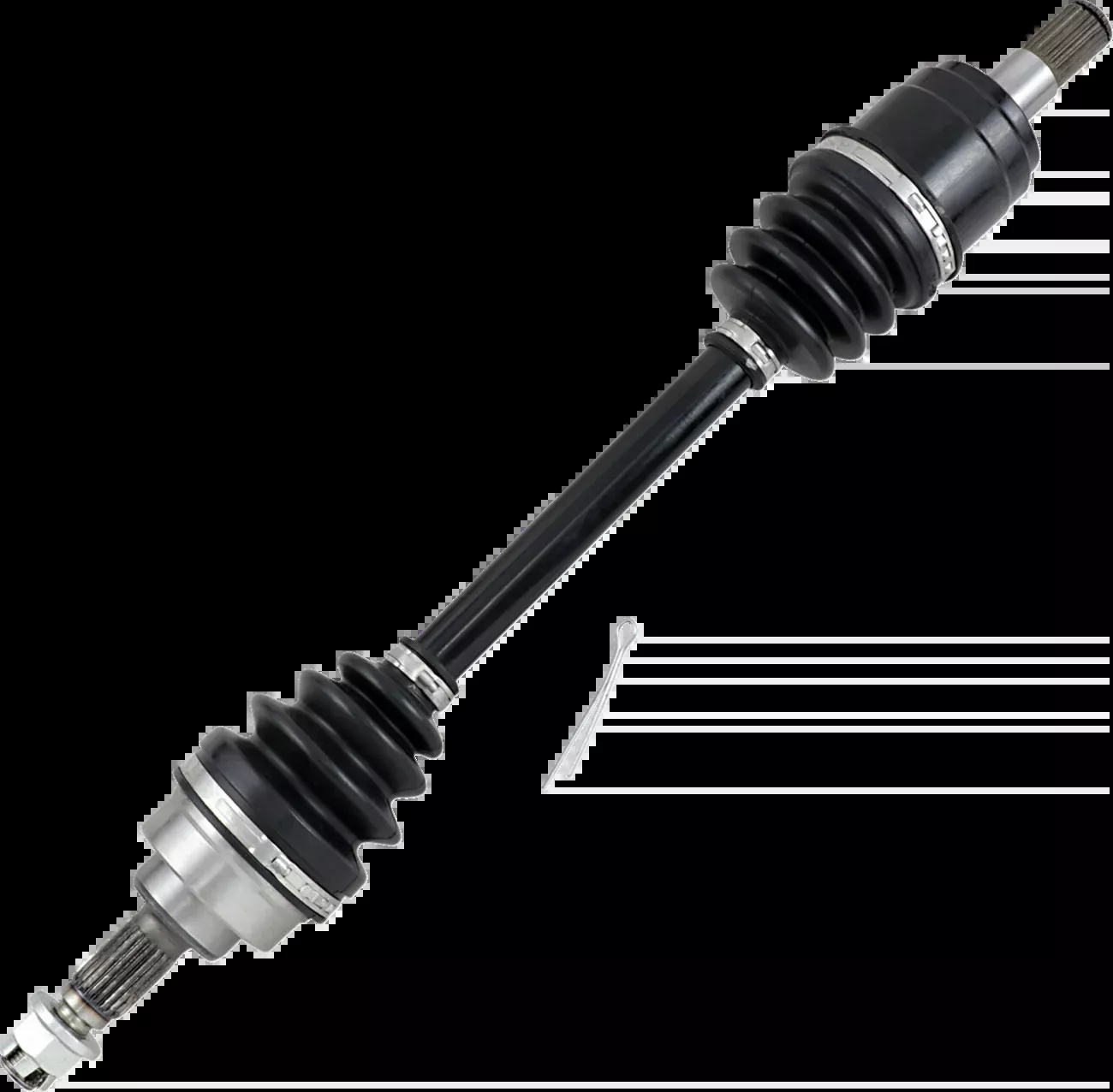 Moose Offroad Axle Assembly – Complete – Standard – Front Right – Honda TRX500/650/680-LM6-HO-8-217