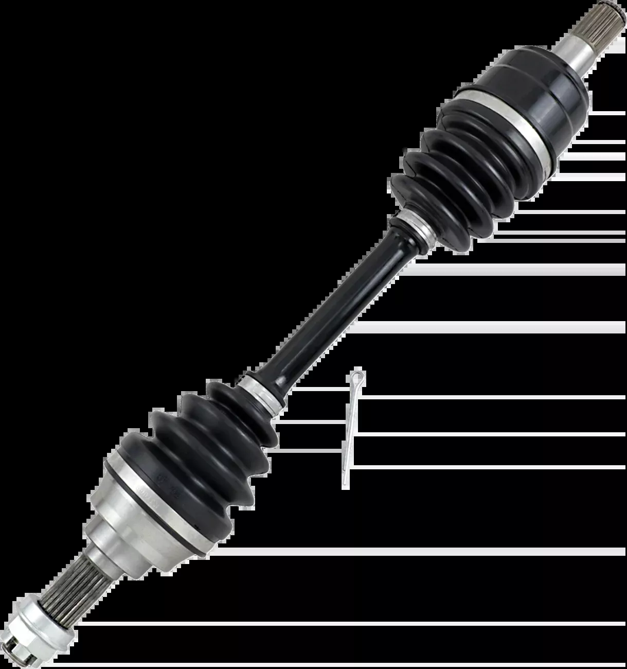 Moose Offroad Axle Assembly – Complete – Standard – Front Right – Kawasaki/Suzuki-LM6-KW-8-205