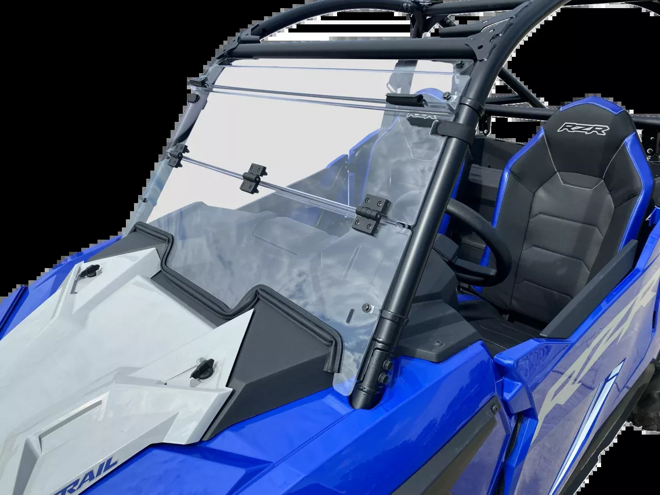 Moose Offroad Full Folding Windshield – Deluxe – RZR Trail-V000291-12200M