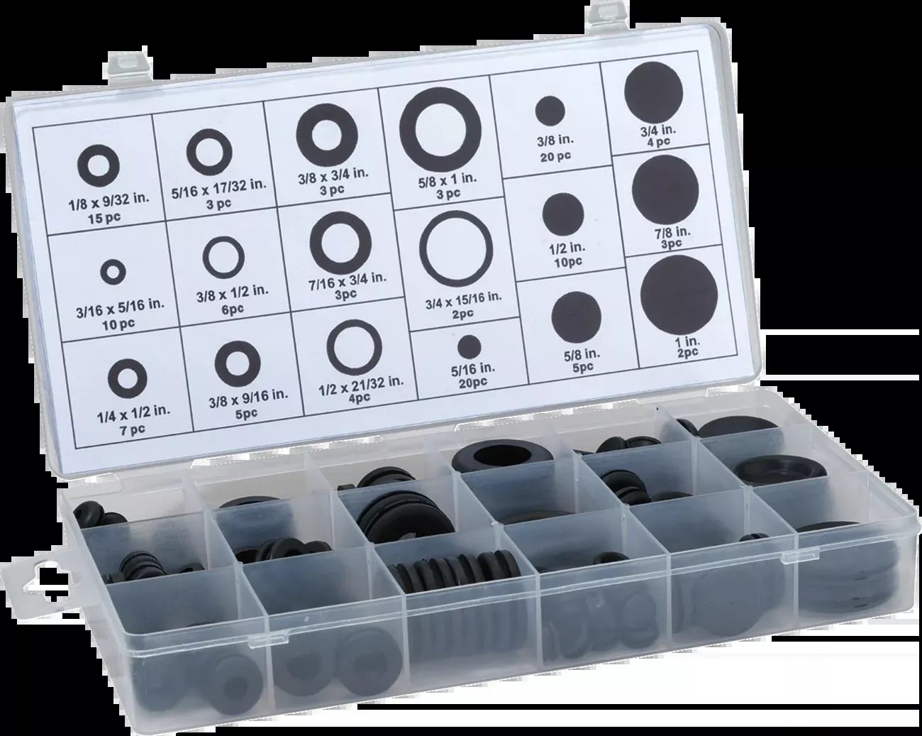 Moose Offroad Grommet – Assortment – 125 Piece-Q15-6060
