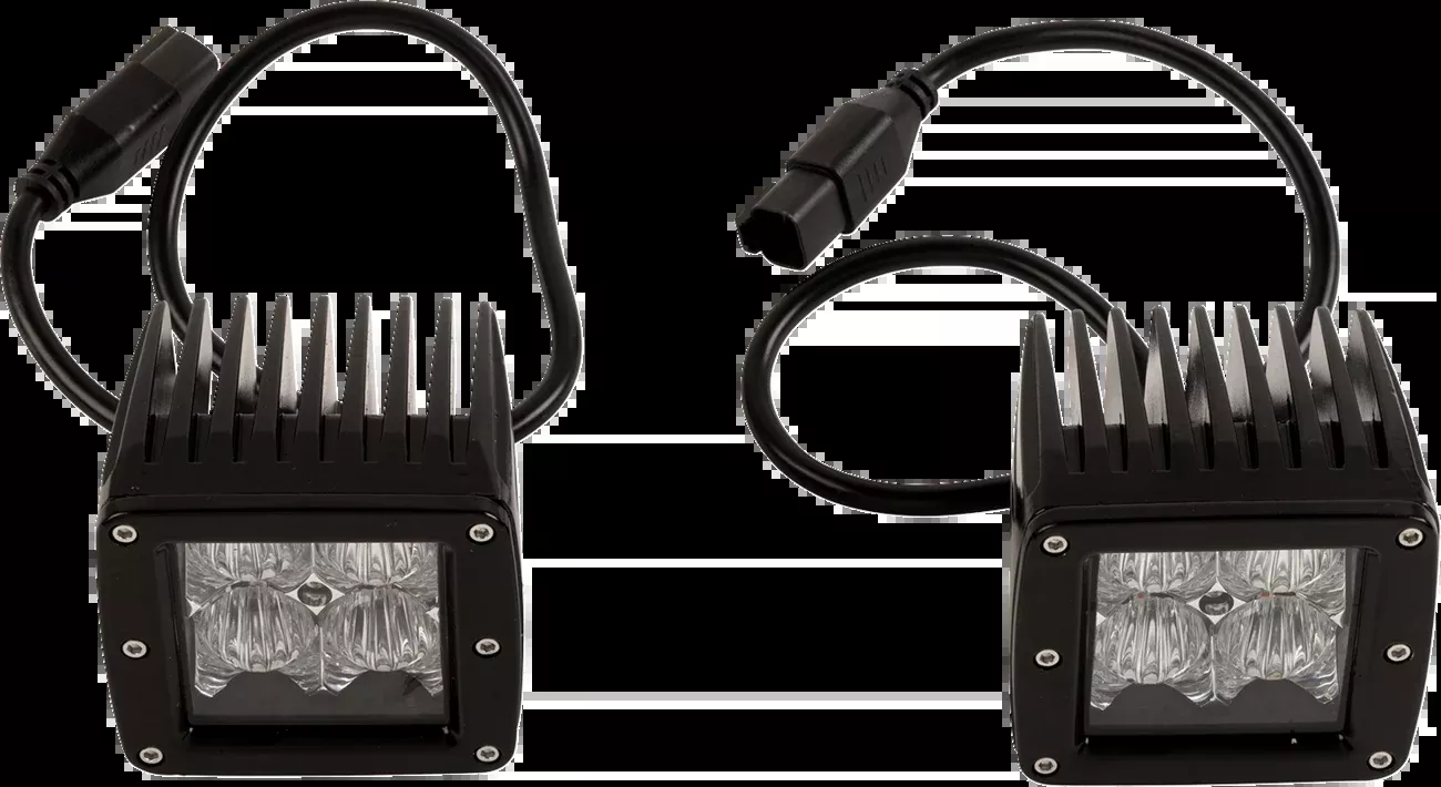 Moose Offroad Light Pods - LED - 3" - Amber-MSE-LPKITA