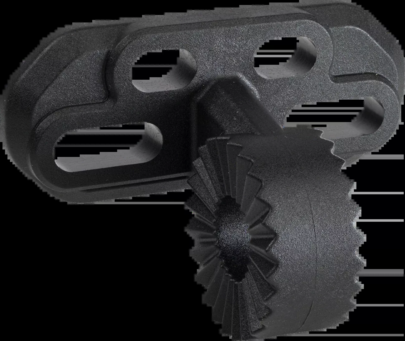 Moose Offroad Mirror Adapter – Rear View – 2-Hole – Black-CTR-2BOLT