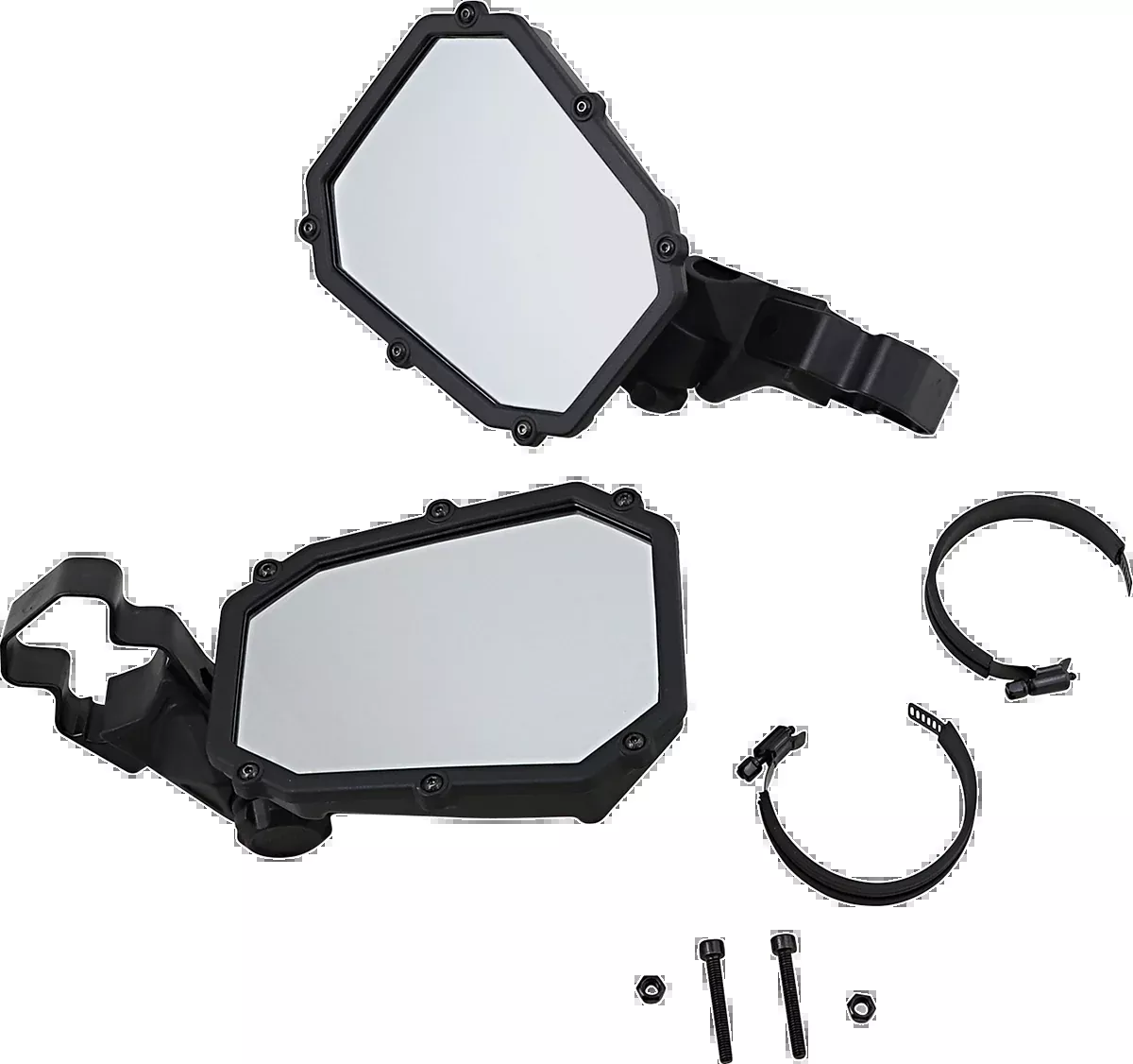 Moose Offroad Mirror – Elite Pro – Side View – Octagon – Black-MEMIRKIT-ES2CCS