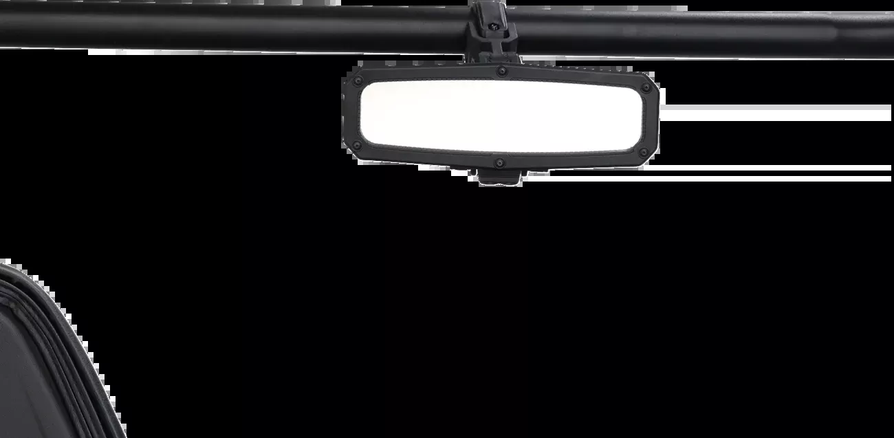 Moose Offroad Mirror – Rear View w/LED Dome Light – Black – UTV-UTVMIRCTR-LED-1