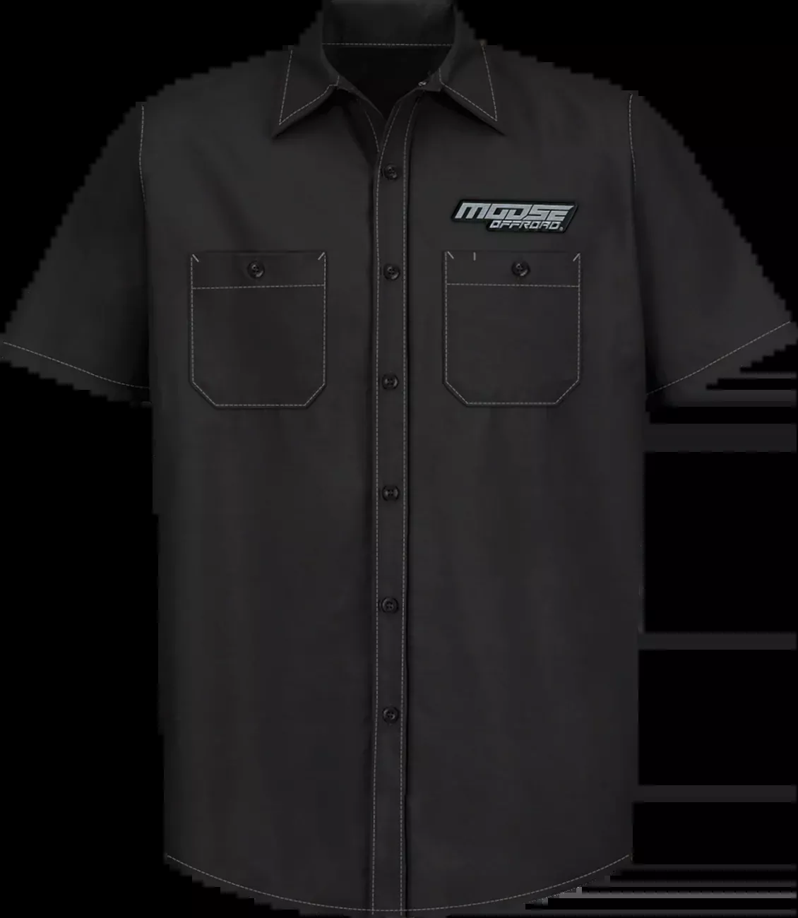 Moose Offroad Moose Offroad Shop Shirt – Black – Large-MRS01S8BCHLR