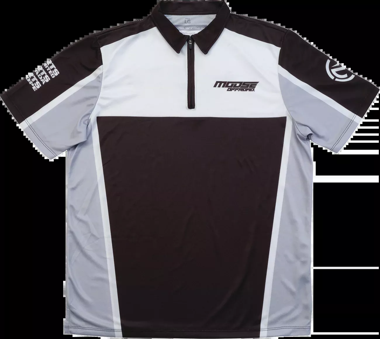 Moose Offroad Moose Pit Shirt - Black/Gray/White - Large-MRS01DS01BKWHLR
