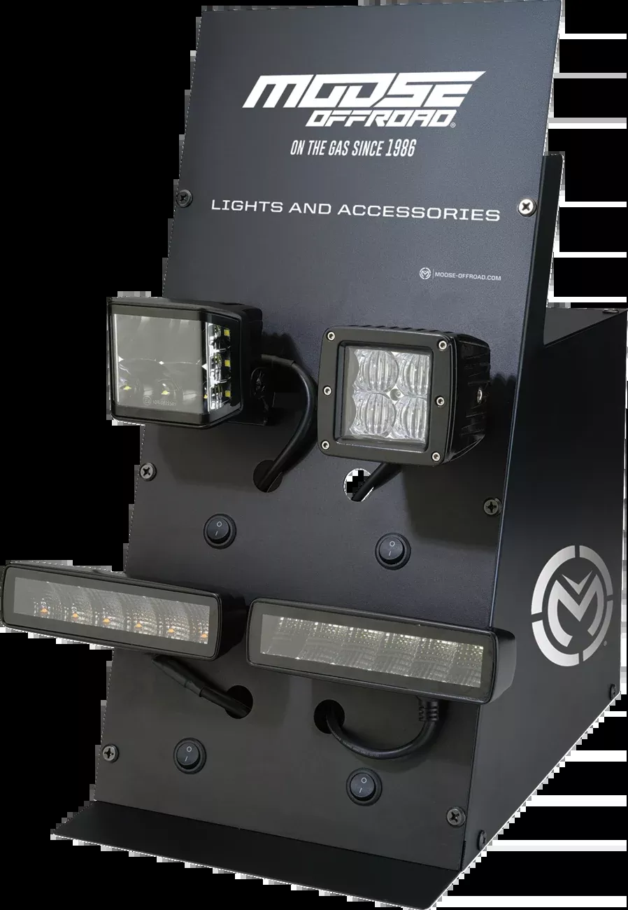 Moose Offroad Product Display – LED Lighting / Light Bars-MSE-LBDISP
