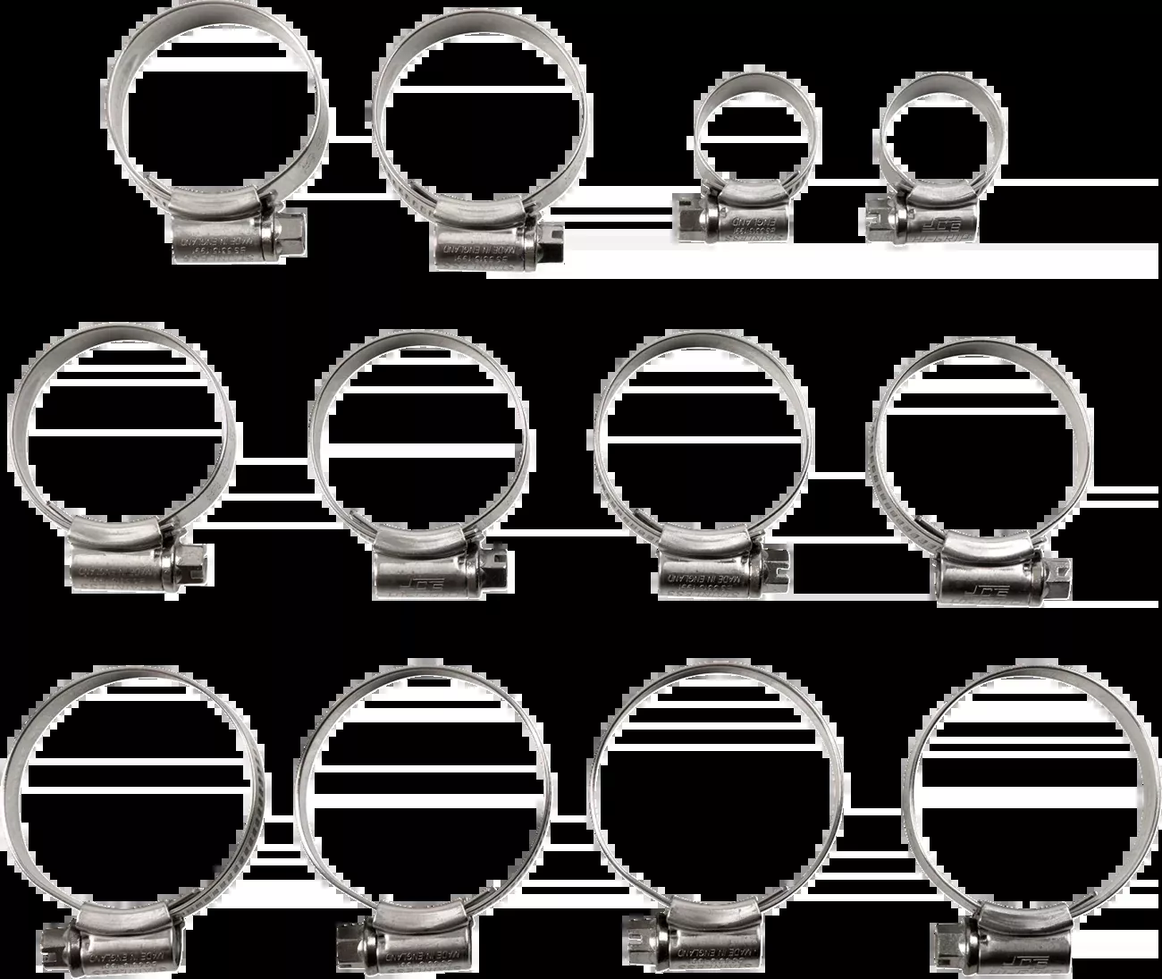 Moose Offroad Radiator Hose Clamp Kit – Kawasaki-CK KAW-58