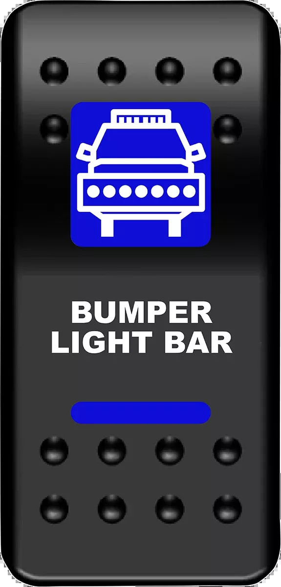 Moose Offroad Rocker Switch – Bumper Light Bar – Blue-BLB-PWR