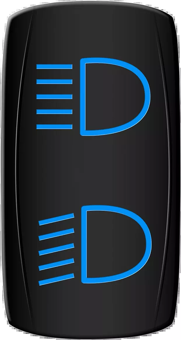 Moose Offroad Rocker Switch – Hi/Lo Beam – Blue-HLB-PWR