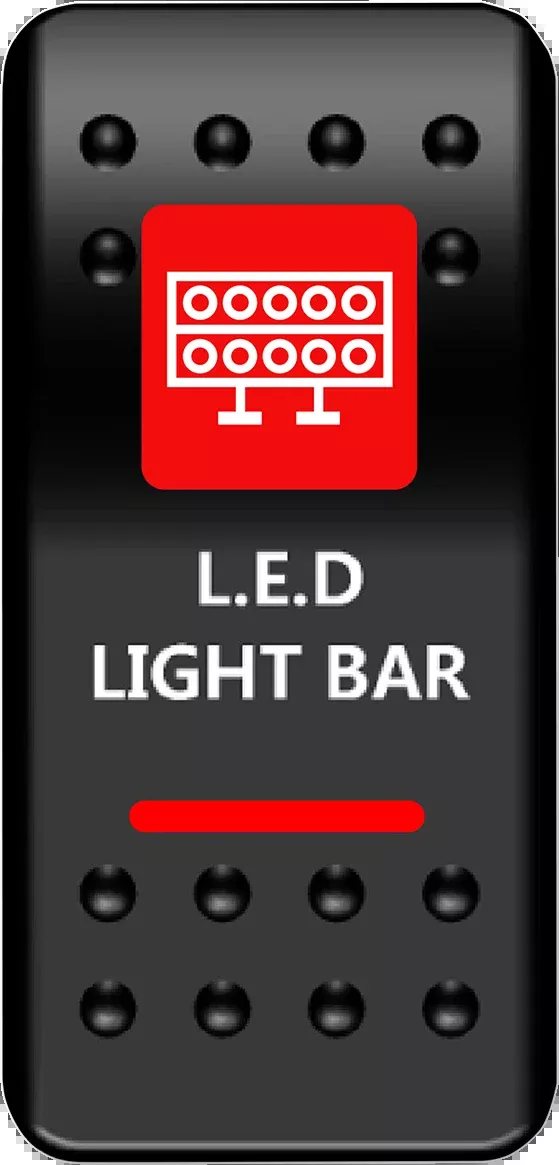 Moose Offroad Rocker Switch – Lightbar – Red-LLB-PWR-R