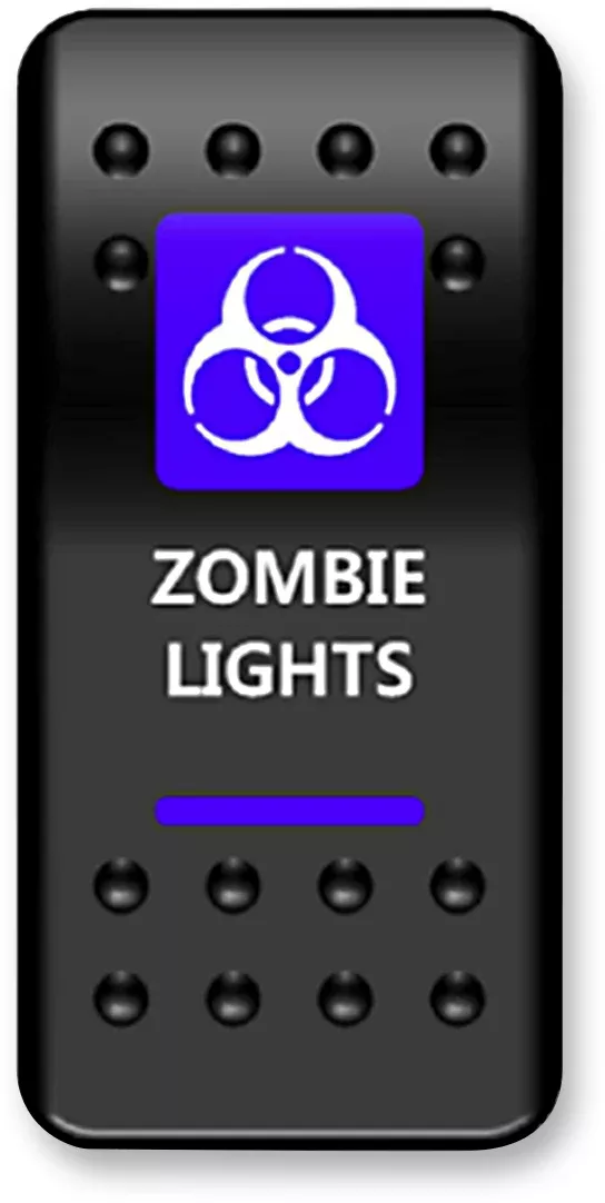 Moose Offroad Rocker Switch – Zombie Blue-ZMB-PWR