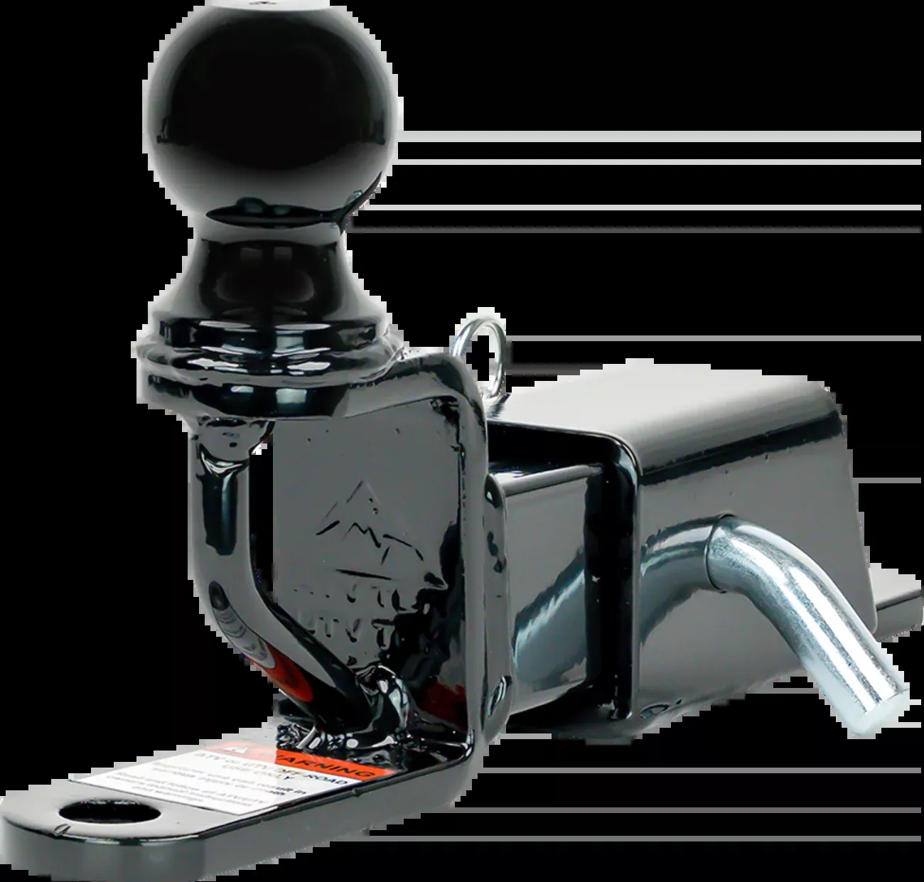 Moose Offroad Trio Hitch Receiver – 3″ Rise-TRH1