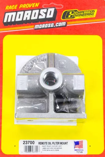 Moroso Ford Oil Filter Mount 23700