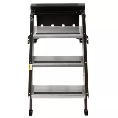 MORryde StepAbove 3Step Portable Entry Stairs w/ Strut Assist for 30In W Doorway