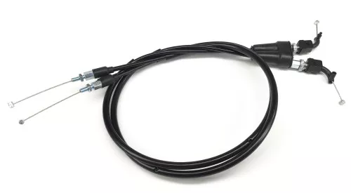 Motion Pro Black Vinyl Coated Throttle Cable Set Stock Length (10-0166)