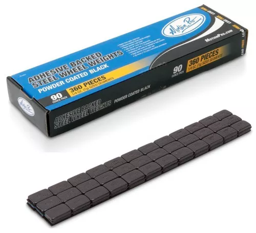 Motion Pro Steel Wheel Weights Black 360pc 1/4oz Weights/90oz Total (08-0453)