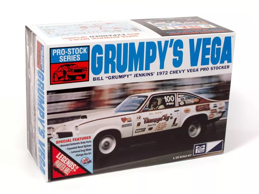 MPC 1972 Chevy Vega Pro Stocker /Bill "Grumpy" Jenkins Vega 1:25 Scale Model Kit