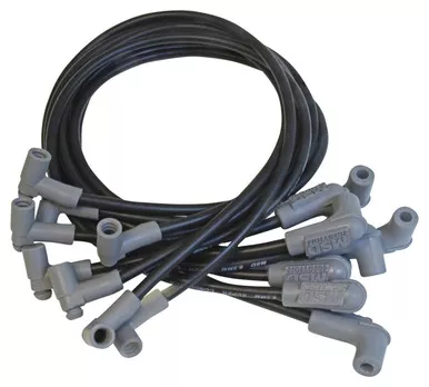 MSD 8.5mm Super Conductor Spark Plug Wire Set Black 90 Degree Boots 31243
