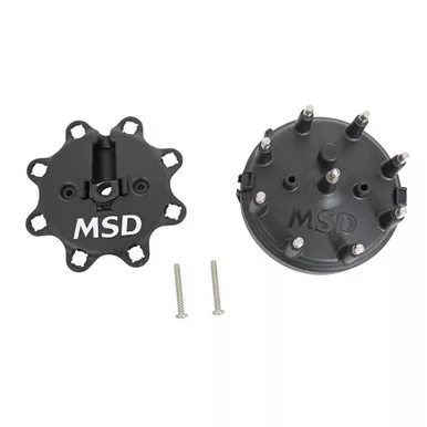 MSD Black HEI Distributor Cap for 1972-1997 Ford V8 255-460ci 84083