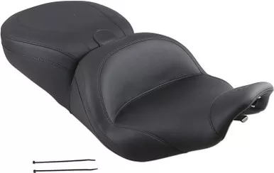 Mustang Lowdown Seat with Driver Backrest Plain FLHR '97-'07 - 79672