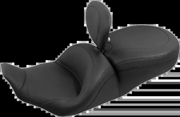 Mustang Lowdown Seat – With Driver Backrest – Plain – FLHR/FLHX ’97-’07