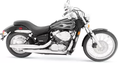 Mustang Seat Vintage Wide Touring With Driver Backrest Two-Piece Smooth Black Spirit 750 - 79471