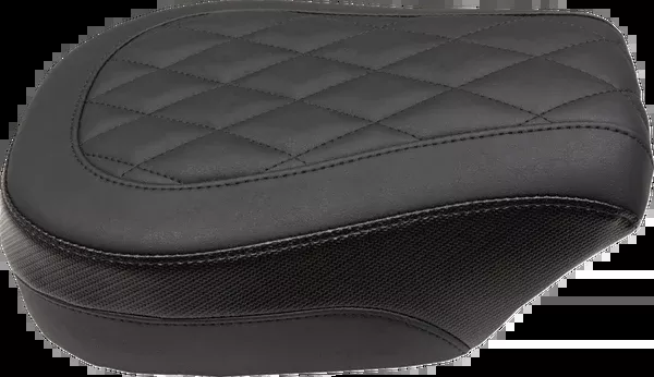 Mustang Solo Touring Seat - Passenger - Black - Diamond Stich - Chief '22-'23
