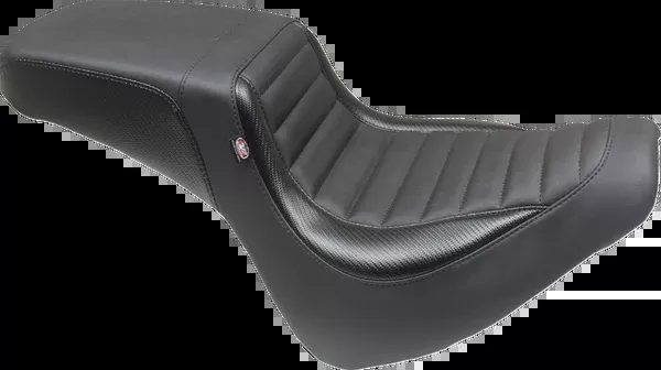 Mustang Squareback Seat – Black – Tuck-N-Roll – Fat Bob ’18-’23