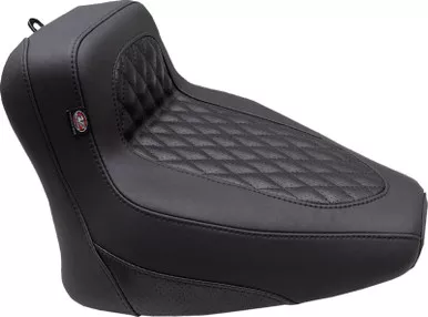 Mustang Squareback Seat Solo Black Diamond Stitch Chief '22-'23 - 88201