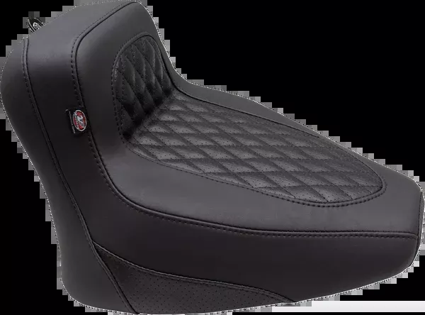 Mustang Squareback Seat – Solo – Black – Diamond Stitch – Chief ’22-’24