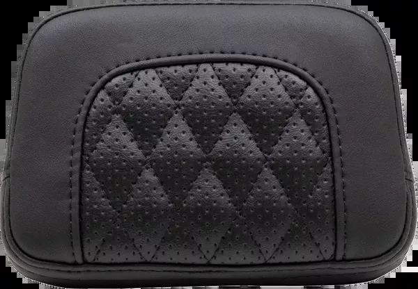 Mustang Squareback Sissy Bar Pad - Black - Diamond Stitch - Chief '22-'23