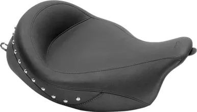 Mustang Super Solo Seat Chrome Studded - 76068