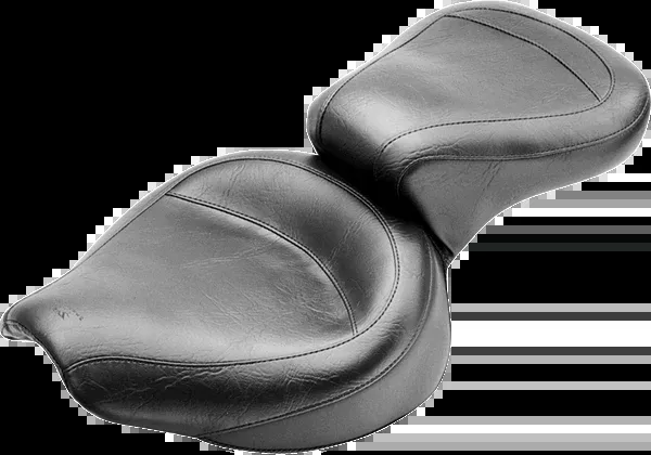 Mustang Vintage Style Seat - Wide - Smooth - Black - FX/FL
