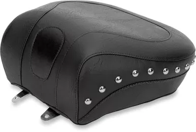 Mustang Wide Rear Seat Studded Black Softail '84-'99 - 79114