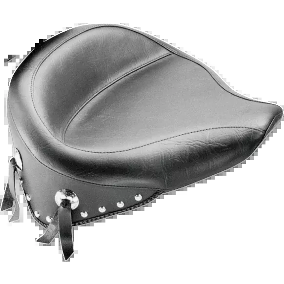 Mustang Wide Studded Solo Seat - FLST '08-'17
